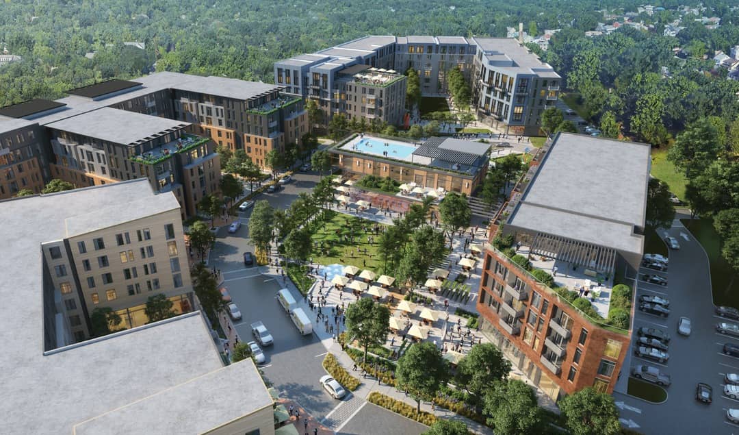 Westchester Crossing overhead view of whole community and streets Westchester Crossing overhead view of whole community and streets